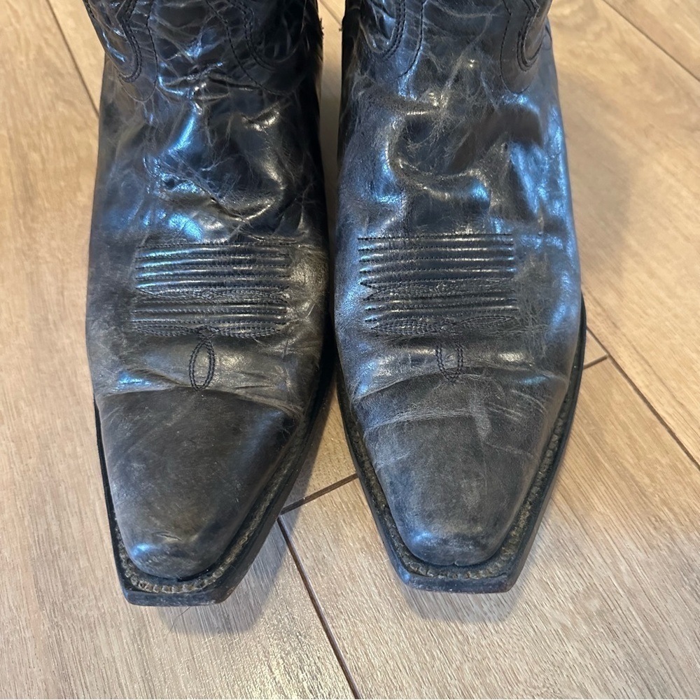 J.B Dillion western the “Clayton” leather mid calf cowboy boots - Picture 3 of 10